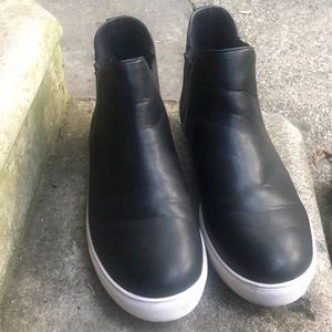 Black leather high tops from Nine West
